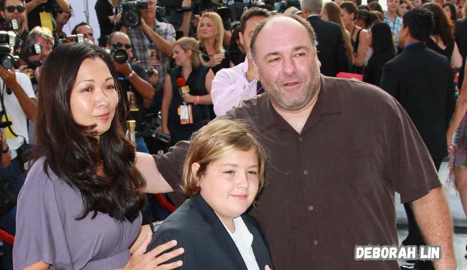 Deborah Lin and James Gandolfini at the 2008 Creative Arts Emmy Awards.