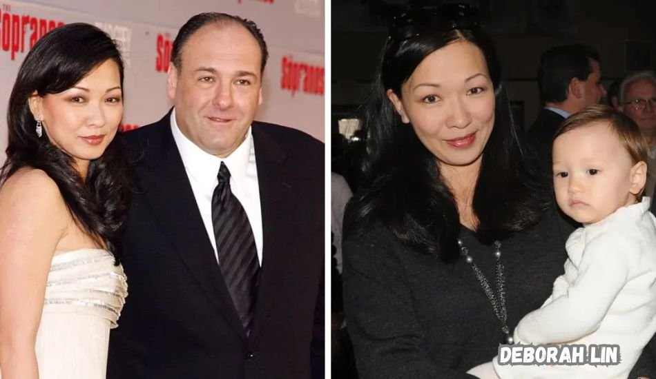 Deborah Lin and James Gandolfini at the 2008 Creative Arts Emmy Awards.