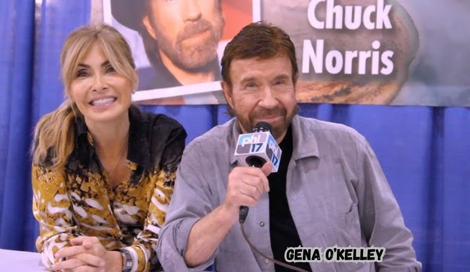 Gena O’Kelley with Chuck Norris